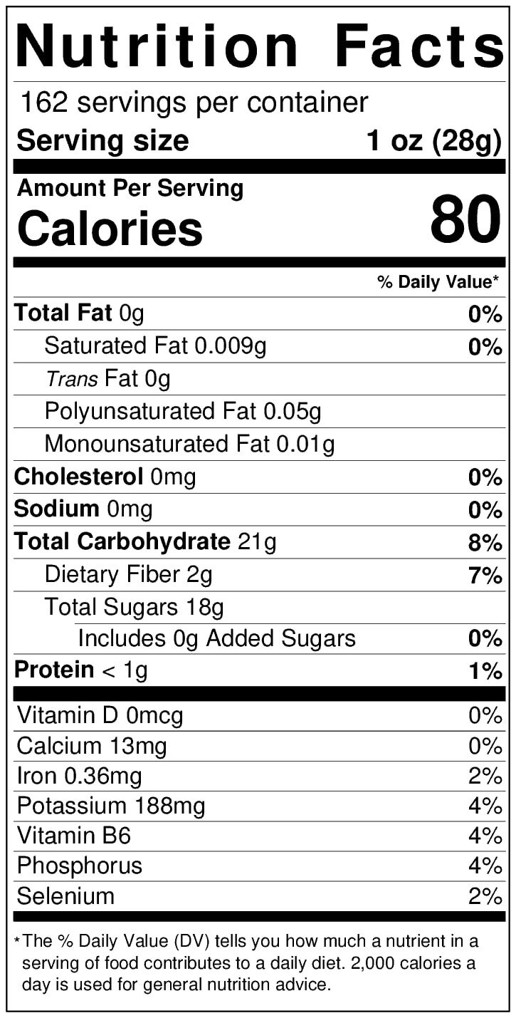 Bulk Medjool Dates Nutrition Information 10 Pounds