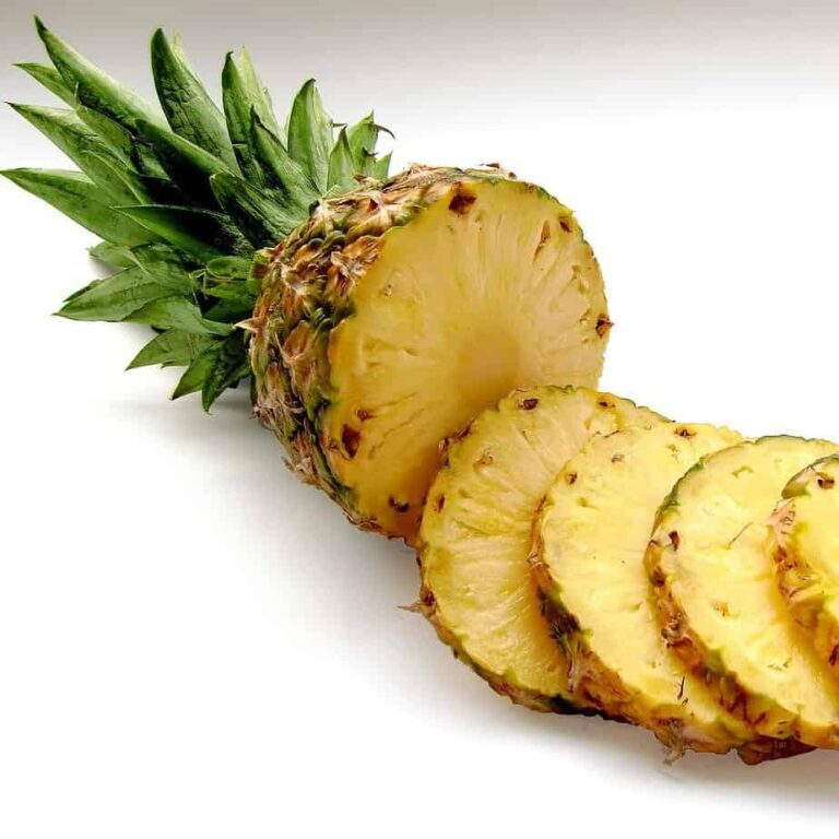 Sliced Up Fresh Pineapple