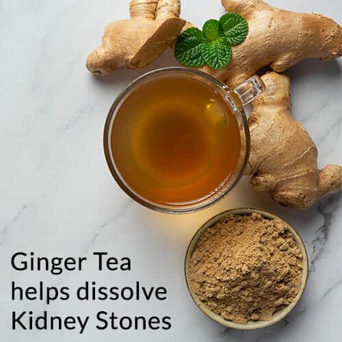 Ginger Tea Dissolves Kidney Stones