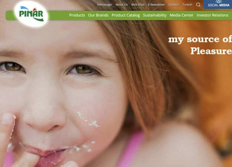 Pinar Food Company Website