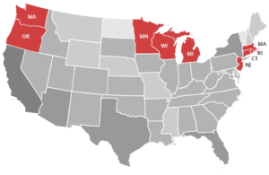 map of cranberry bogs, Cranberry farming.