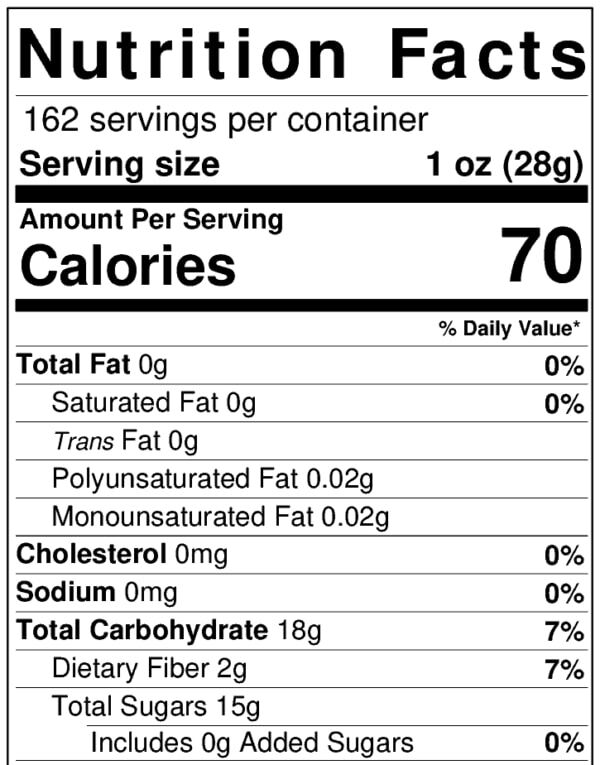 Bulk Organic Apricots Nutrition Information 10 Pounds