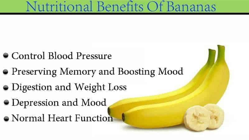 Nutritional Benefits Of Bananas