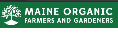 Maine organic farm garden logo