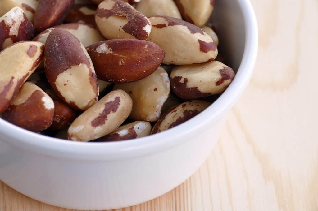Health Benefits Of Eating Brazil Nuts Brazil Nuts In Bowl